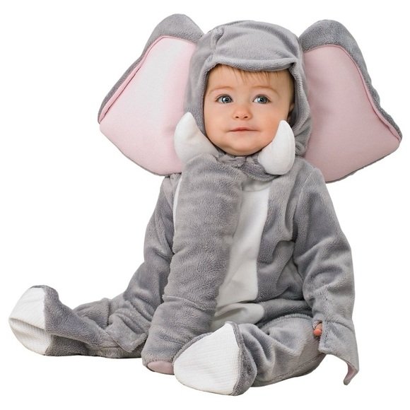 Rubie's Other - PLUSH Deluxe 2-Piece ELEPHANT COSTUME 6-12 month NEW in Package